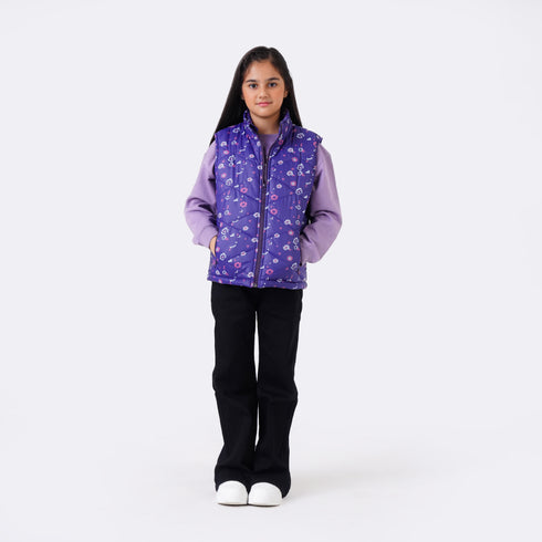 PRINTED GILET JACKET